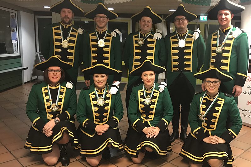 Mitglieder der Prinzengarde in Uniform